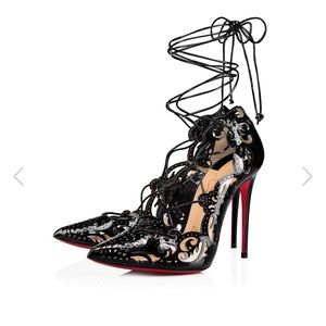 Christian Louboutin Impera Black Patent Heels